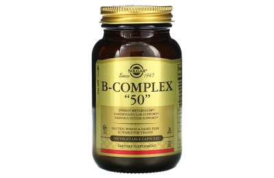 SOLGAR B-Complex "50" - B-Komplex "50", 100 kapslí